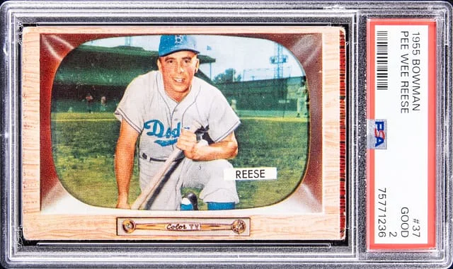 1955 Bowman Pee Wee Reese #37 card image