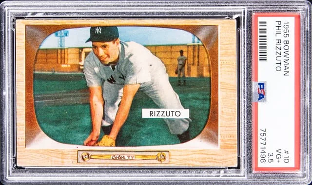1955 Bowman Phil Rizzuto #10 card image