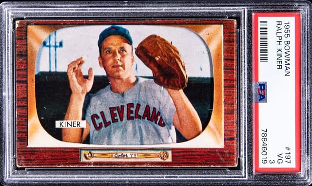 1955 Bowman Ralph Kiner #197 card image