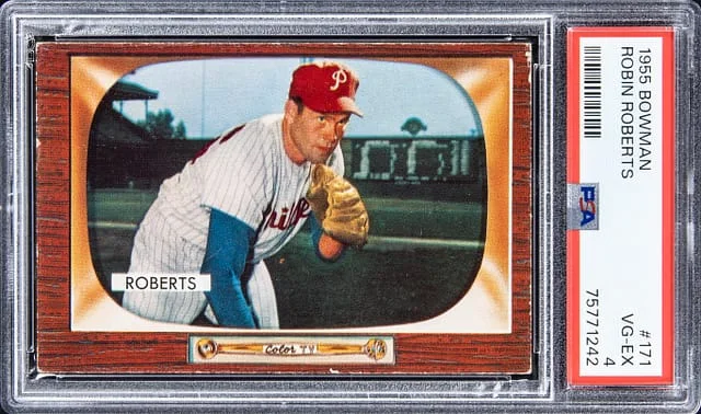 1955 Bowman Robin Roberts #171 card image