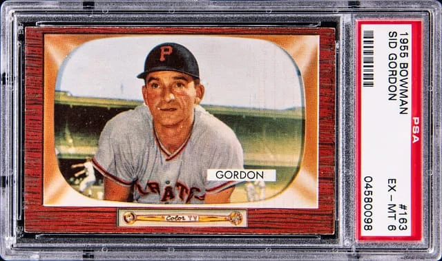 1955 Bowman Sid Gordon #163 card image
