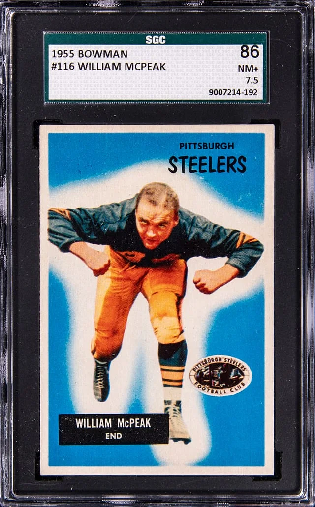 1955 Bowman William McPeak #116 card image