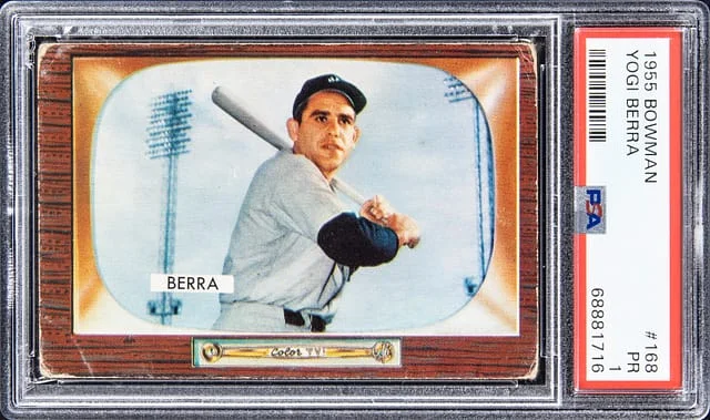 1955 Bowman Yogi Berra #168 card image
