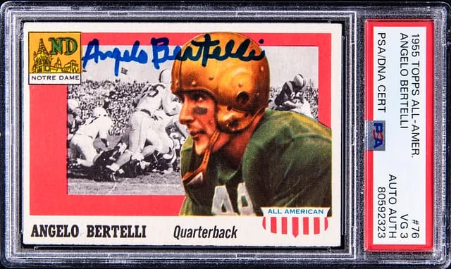 1955 Topps Angelo Bertelli All-American #76 card image