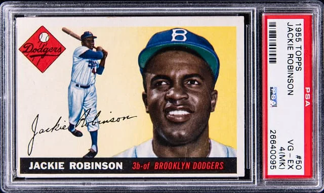 1955 Topps Baseball Jackie Robinson #50 card image