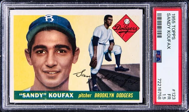 1955 Topps Baseball Sandy Koufax #123 card image