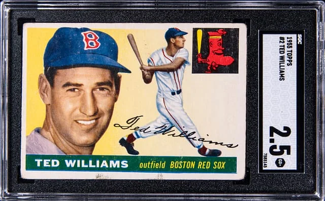 1955 Topps Baseball Ted Williams #2 card image