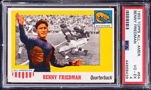 1955 Topps Benny Friedman All American #64 card image
