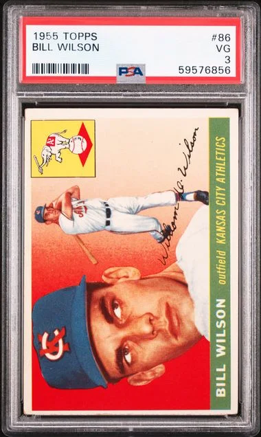 1955 Topps Bill Wilson #86 card image