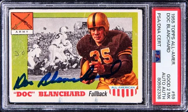 1955 Topps Doc Blanchard All-American #59 card image
