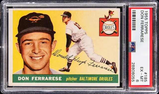1955 Topps Don Ferrarese #185 card image