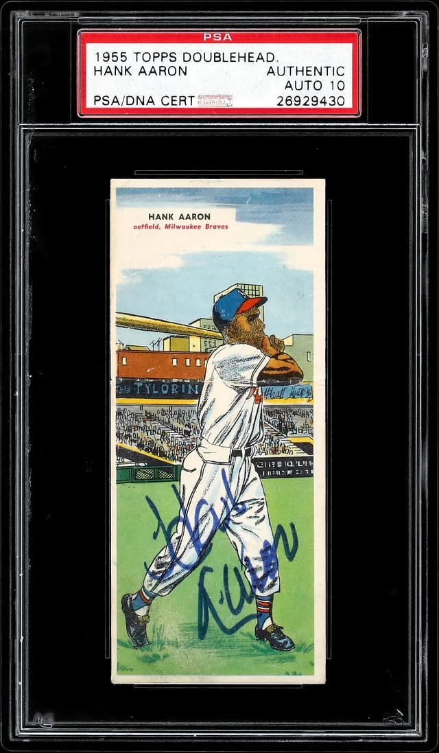 1955 Topps Doubleheader Hank Aaron #no-number card image