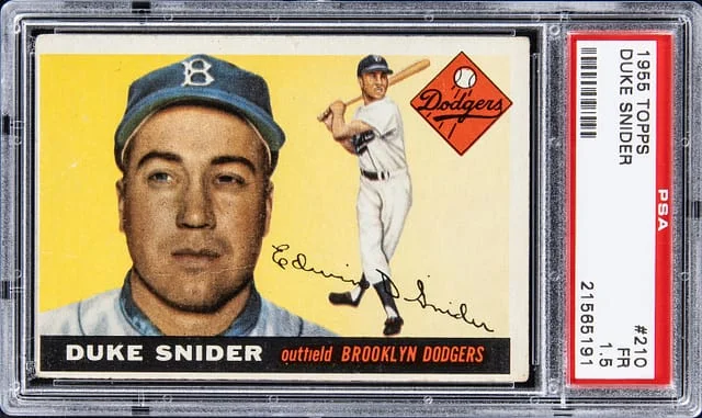 1955 Topps Duke Snider #210 card image