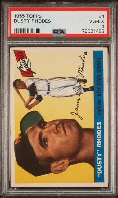 1955 Topps Dusty Rhodes #1 card image