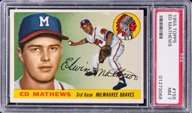 1955 Topps Ed Matthews #155 card image