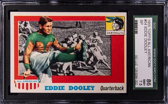 1955 Topps Eddie Dooley All American #54 card image