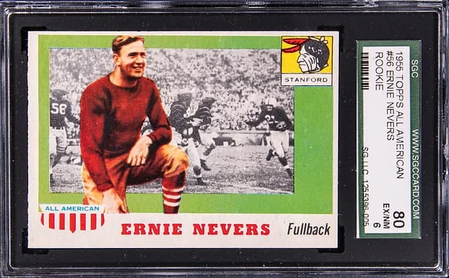 1955 Topps Ernie Nevers All American #56 card image