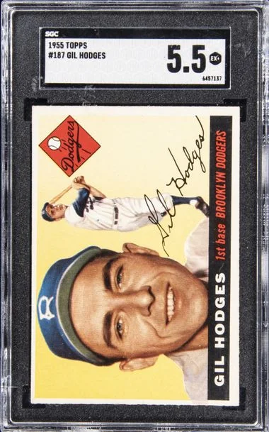 1955 Topps Gil Hodges #187 card image