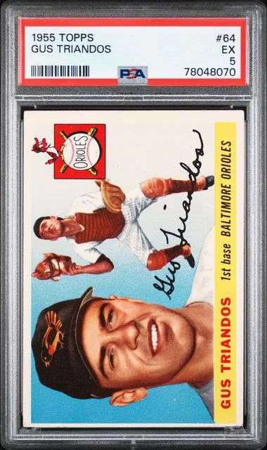 1955 Topps Gus Triandos #64 card image