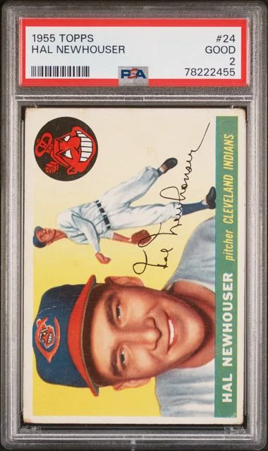 1955 Topps Hal Newhouser #24 card image