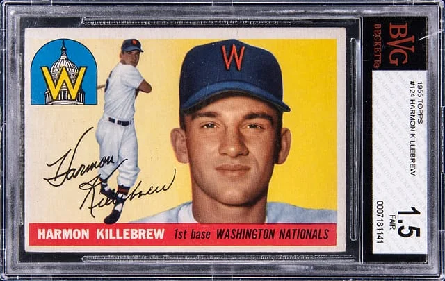 1955 Topps Harmon Killebrew #124 card image