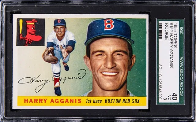 1955 Topps Harry Agganis #152 card image