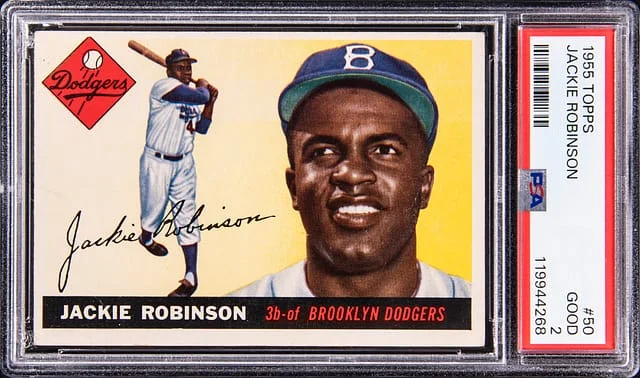 1955 Topps Jackie Robinson - GD 2 #50 card image