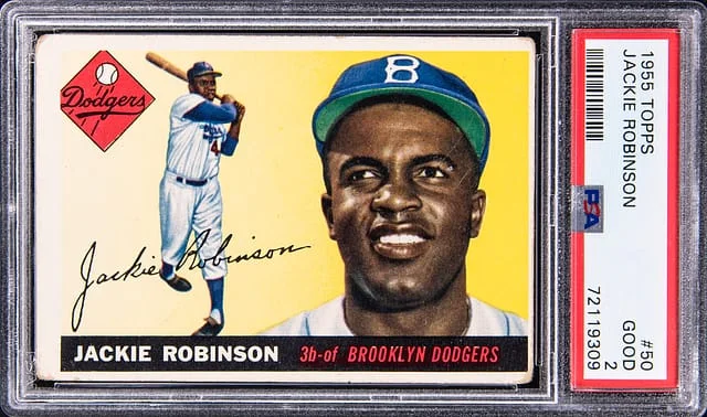 1955 Topps # Jackie Robinson #no-number card image
