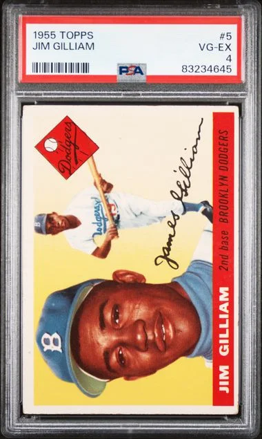 1955 Topps Jim Gilliam #5 card image