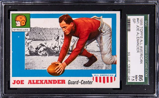 1955 Topps Joe Alexander All American SP #41 card image