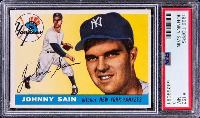 1955 Topps Johnny Sain #193 card image