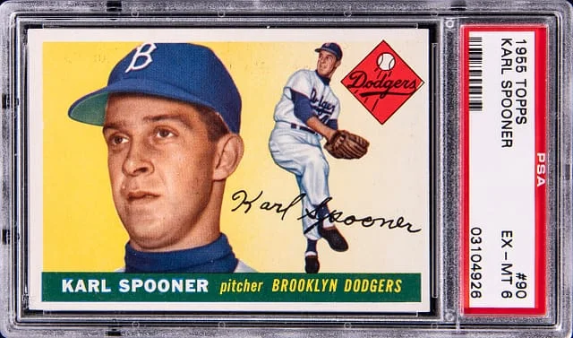 1955 Topps Karl Spooner #90 card image