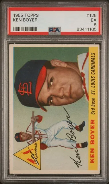 1955 Topps Ken Boyer #125 card image