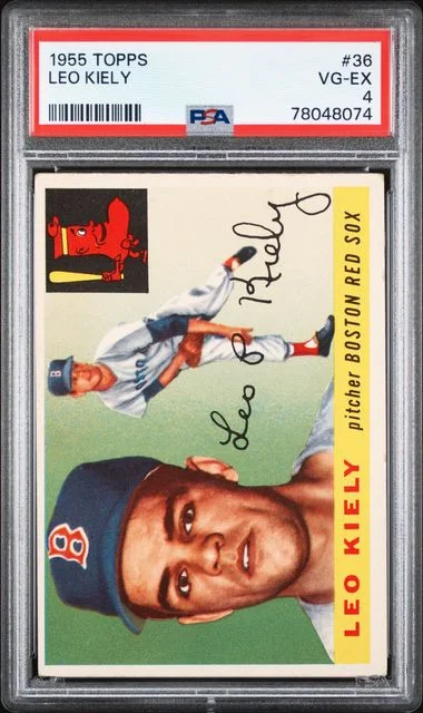 1955 Topps Leo Kiely #36 card image