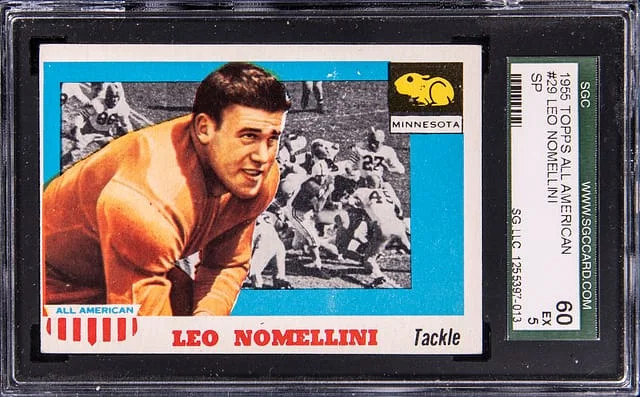1955 Topps Leo Nomellini All American #29 card image