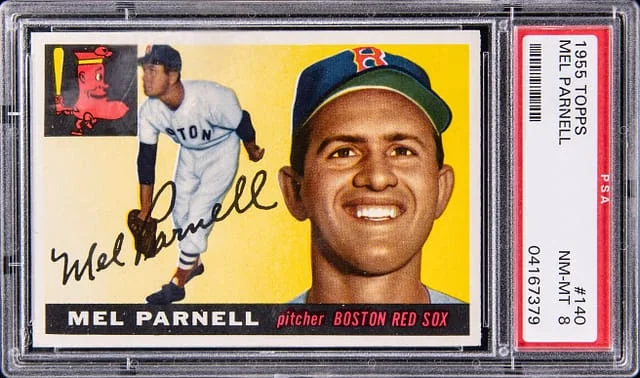 1955 Topps Mel Parnell #140 card image