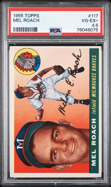 1955 Topps Mel Roach #117 card image