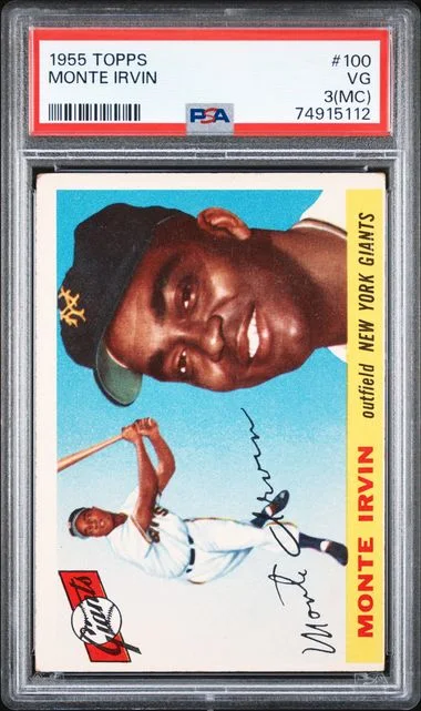 1955 Topps Monte Irvin #100 card image