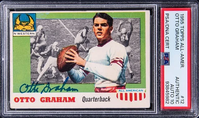 1955 Topps Otto Graham All American #12 card image