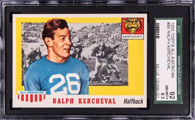 1955 Topps Ralph Kercheval All American #88 card image