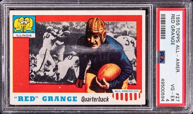 1955 Topps Red Grange All-American #27 card image