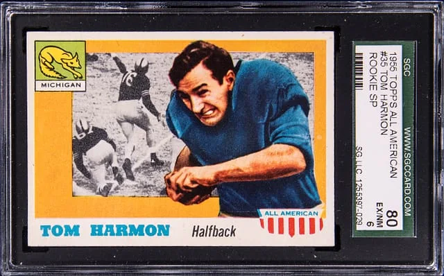 1955 Topps Tom Harmon All American #35 card image