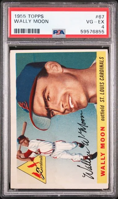 1955 Topps Wally Moon #67 card image