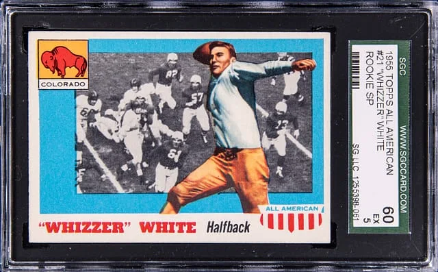 1955 Topps Whizzer All American #21 card image