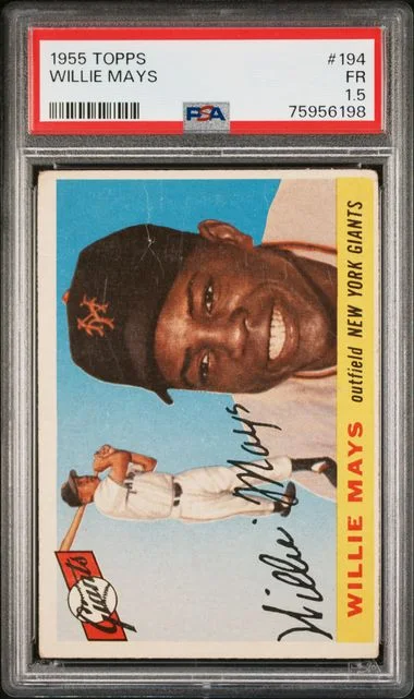 1955 Topps Willie Mays #194 card image