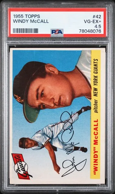 1955 Topps Windy Mccall #42 card image