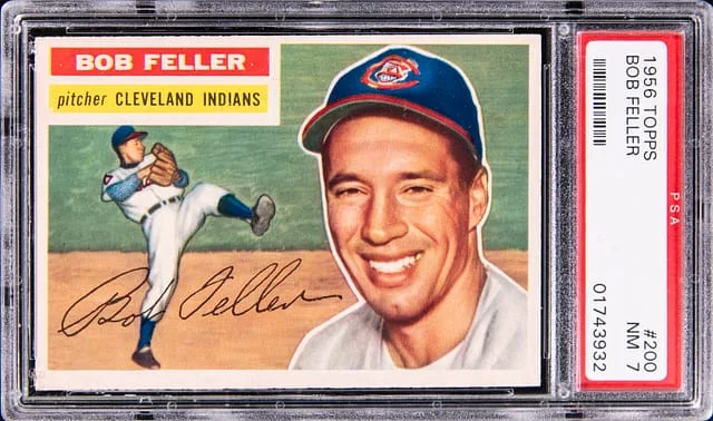 1956 Topps Bob Feller #200 card image