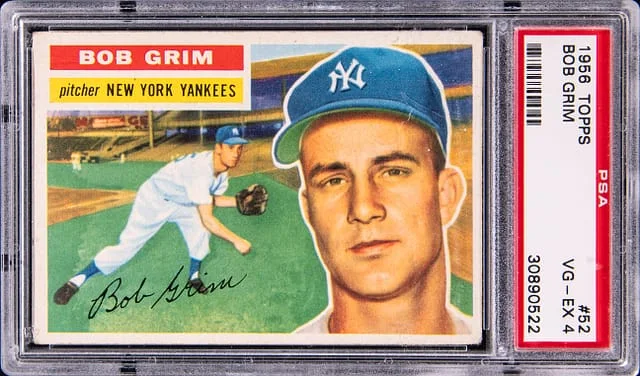 1956 Topps Bob Grimm #52 card image