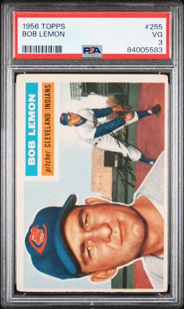 1956 Topps Bob Lemon #255 card image