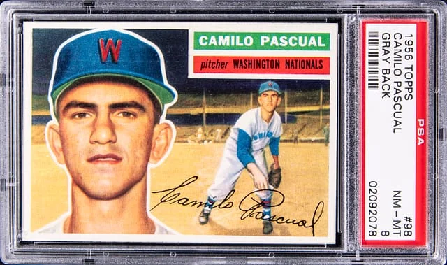 1956 Topps Camilo Pascual #98 card image